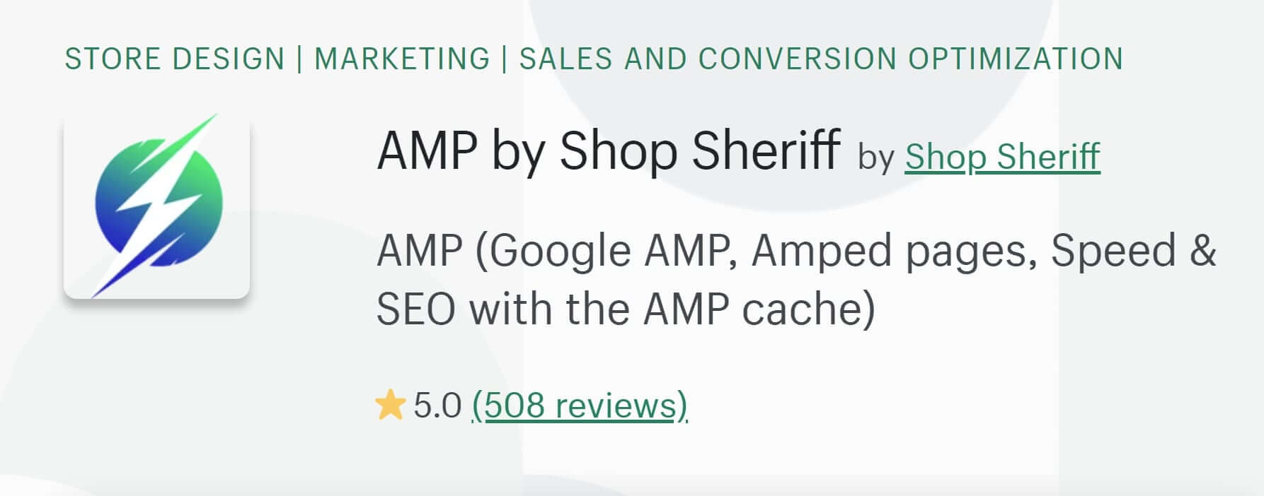 Shop Sheriff Shopify AMP App